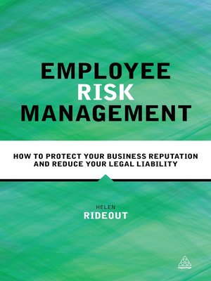 cover image of Employee Risk Management